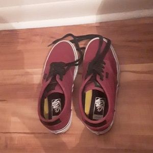 Burgundy Vans